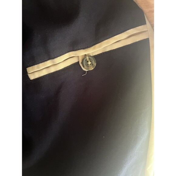 Tommy Hilfiger Men's Vintage Bomber Beige Collared Zip Up Buttons Pockets Size L - Picture 12 of 14